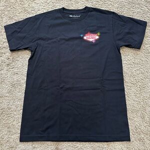 Black T-Shirt with Colorful Logo D-1